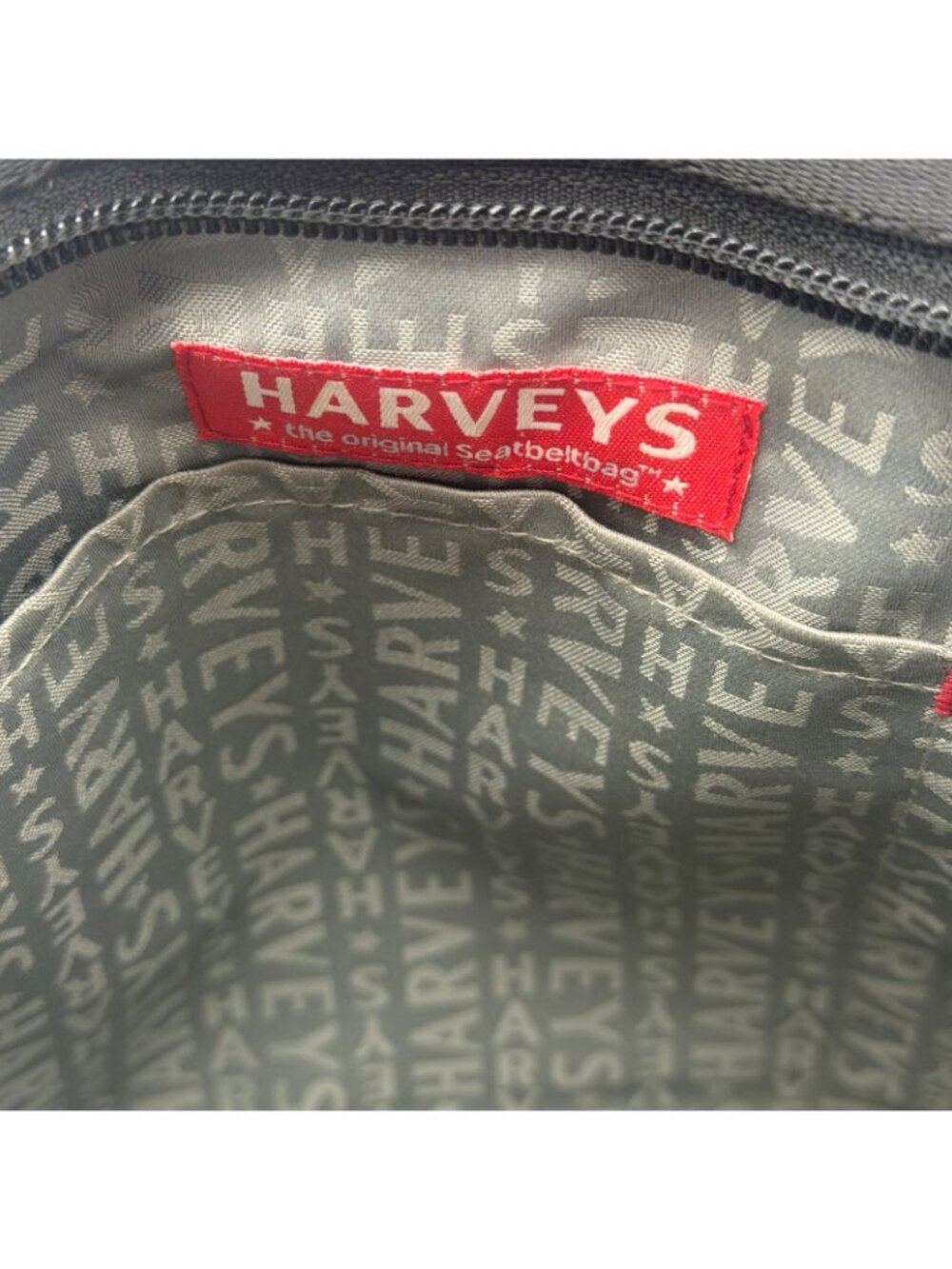 Harveys Seatbeltbag Black Woven Crossbody Shoulder Bag Adjustable Strap - Picture 7 of 10